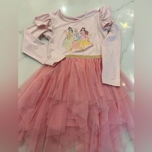 Disney Princess Pink and Gold Kids Dance Costume